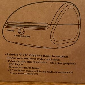 New Dymo Label Writer 4XL Thermal Printer